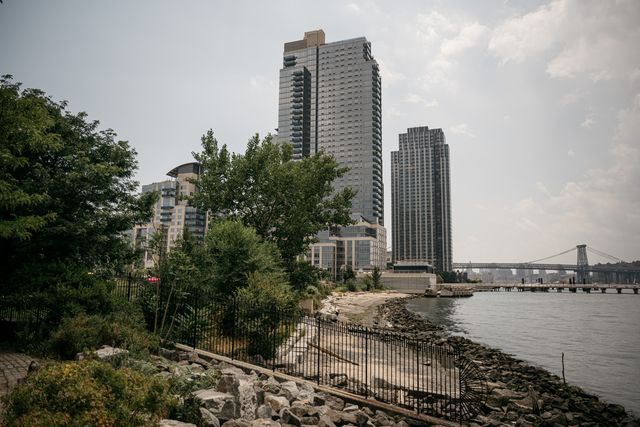 Through private partnerships, the Williamsburg and Greenpoint waterfronts have some rain gardens and landscaping for limited flood protection in an area where median home prices are millions of dollars.